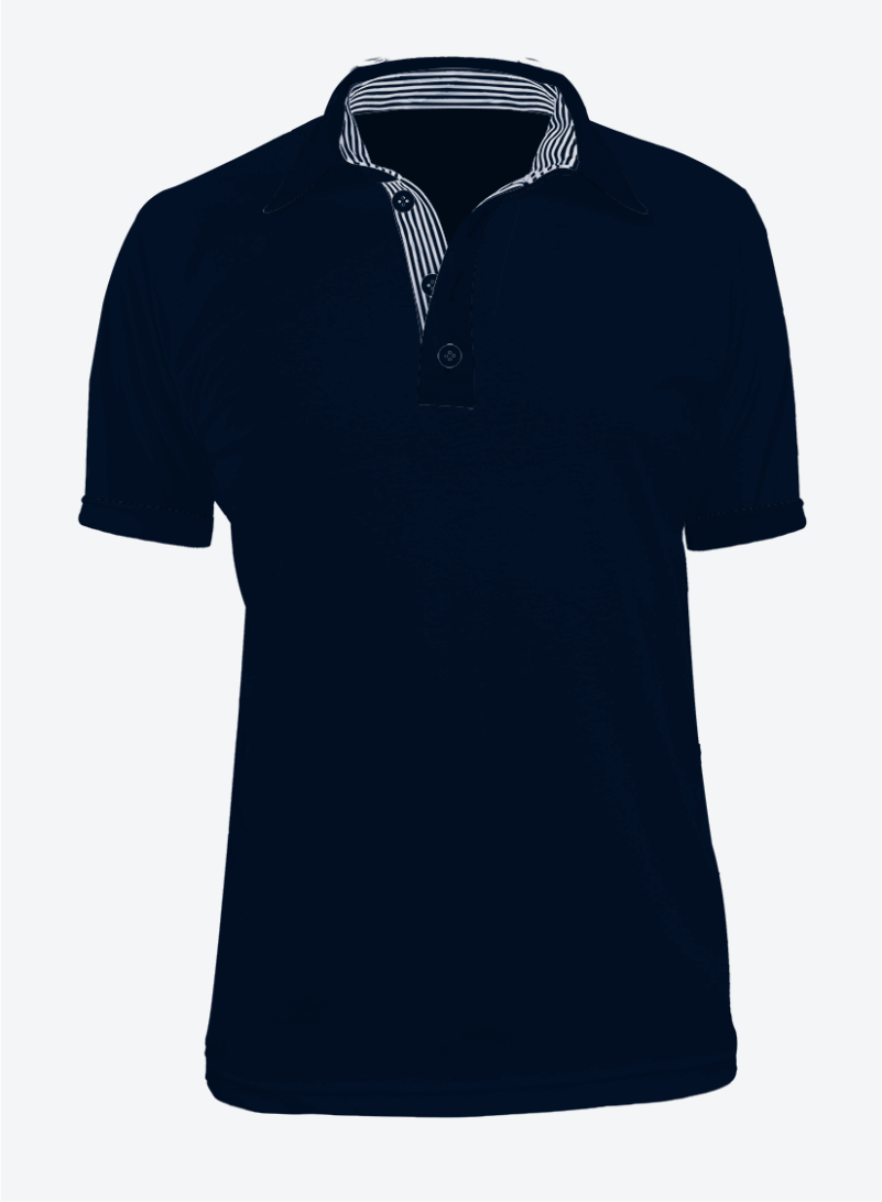 Camisa polo azul oscuro shop