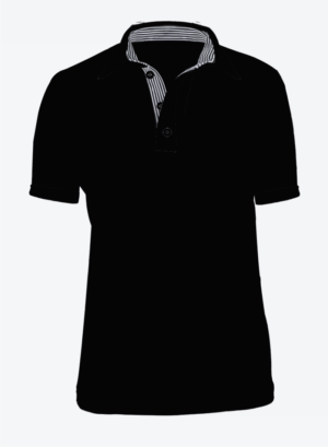 Camiseta polo negra mujer top